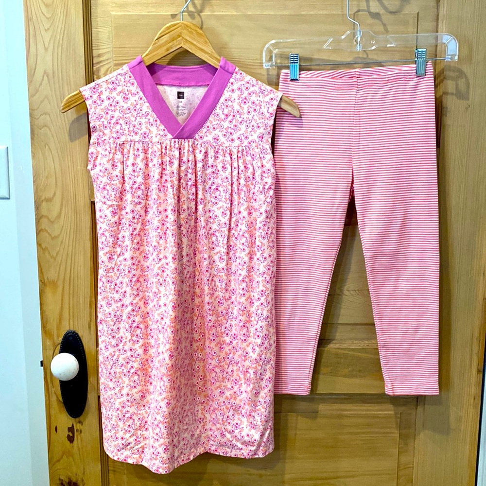 Tea Collection Dress and coordinating Capris, Girls Sz 10